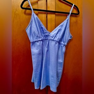 NWOT. Ben Sherman Size S Periwinkle Camisole w side snaps & adjustable straps.